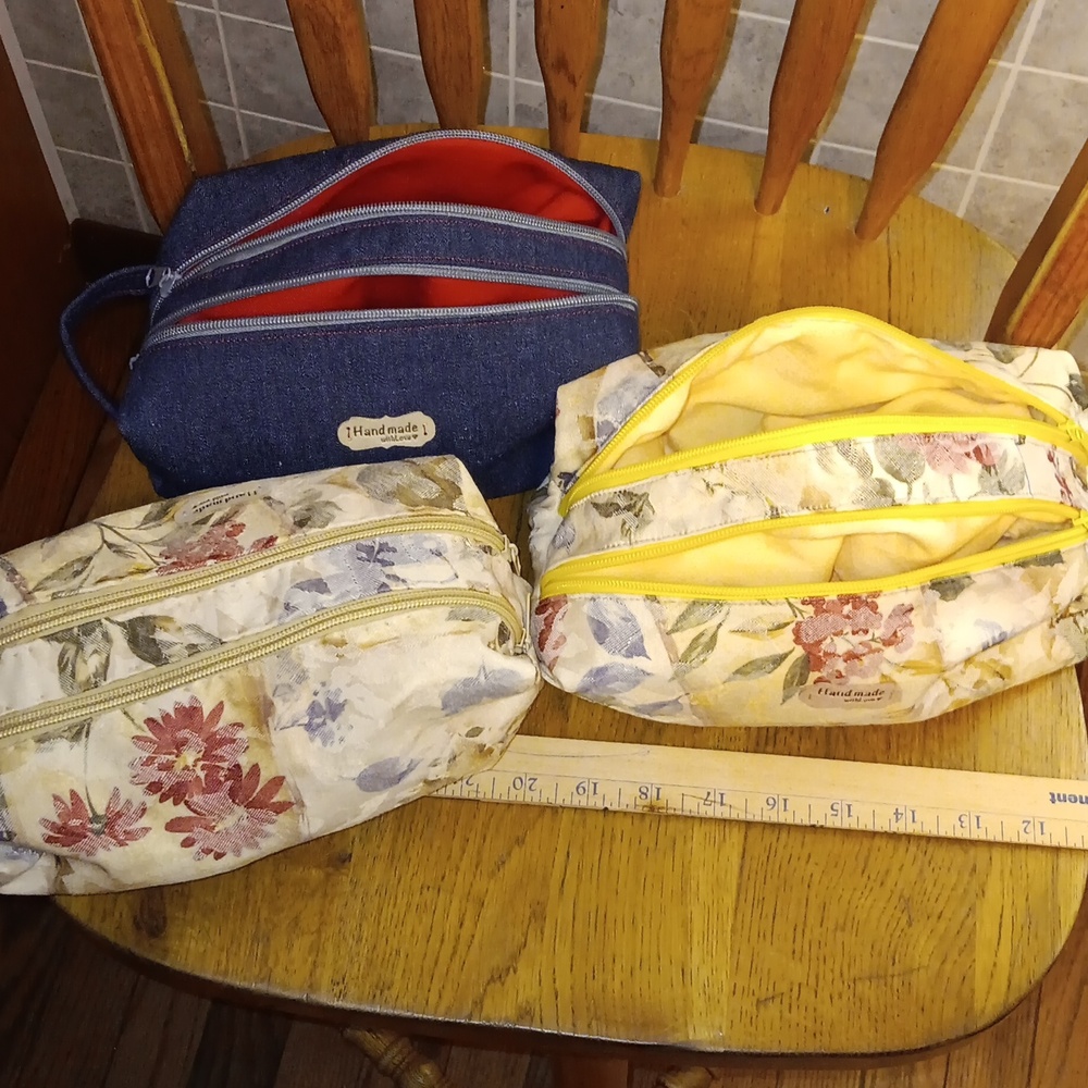 Toiletry Bag!! Homemade with Love ❤️  Two Compartments - Picture 2 of 11